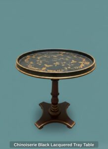 Chinoiserie-Black-Lacquered-Tray-Table-second-image