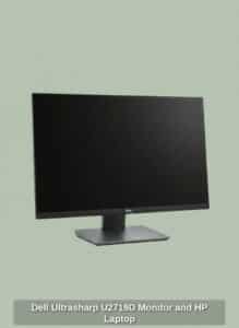 Dell-Ultrasharp-UD-Monitor-and-HP-Laptop-2