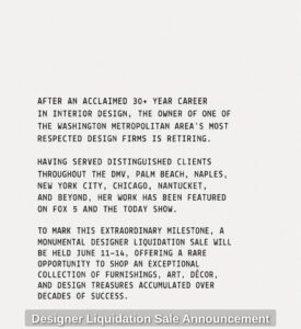 Designer-Liquidation-Sale-Announcement