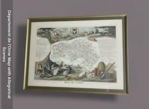 Dpartement-de-lOrne-Map-with-Allegorical-Scenes