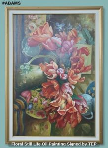 Floral-Still-Life-Oil-Painting-Signed-by-TEP-second-image