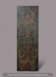 Four-Panel-Chinoiserie-Folding-Screen