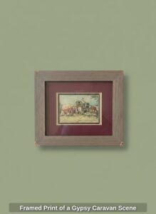 Framed-Print-of-a-Gypsy-Caravan-Scene