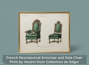 French-Neoclassical-Armchair-and-Side-Chair-Print-by-Voutrin-from-Collection-de-Sgur-second-image