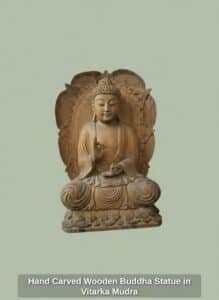 Hand-Carved-Wooden-Buddha-Statue-in-Vitarka-Mudra-2