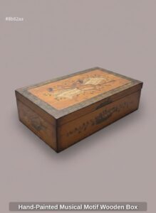 Hand-Painted-Musical-Motif-Wooden-Box