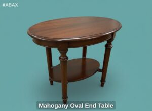 Mahogany-Oval-End-Table-second-image