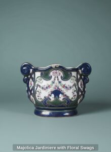 Majolica-Jardiniere-with-Floral-Swags-second-image