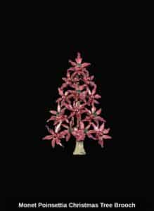 Monet-Poinsettia-Christmas-Tree-Brooch-1