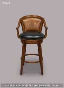 Nautical-Anchor-Embossed-Swivel-Bar-Stool-C