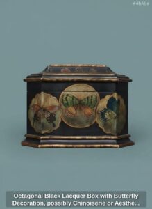 Octagonal-Black-Lacquer-Box-with-Butterfly-Decoration-possibly-Chinoiserie-or-Aesthetic-Movement-second-image