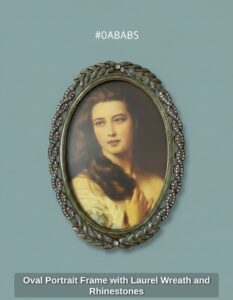 Oval-Portrait-Frame-with-Laurel-Wreath-and-Rhinestones-second-image