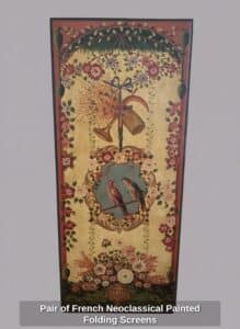 Pair-of-French-Neoclassical-Painted-Folding-Screens