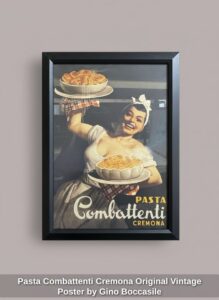 Pasta-Combattenti-Cremona-Original-Vintage-Poster-by-Gino-Boccasile