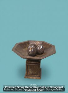 Polished-Stone-Decorative-Balls-in-Octagonal-Pedestal-Bowl-second-image