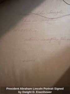 President-Abraham-Lincoln-Portrait-Signed-by-Dwight-D.-Eisenhower-second-image