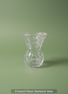 Pressed-Glass-Starburst-Vase