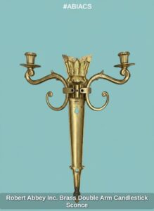 Robert-Abbey-Inc.-Brass-Double-Arm-Candlestick-Sconce-second-image