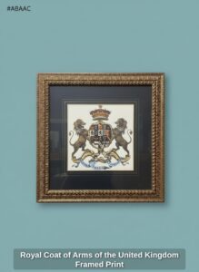 Royal-Coat-of-Arms-of-the-United-Kingdom-Framed-Print-second-image