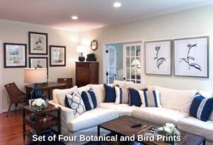 Set-of-Four-Botanical-and-Bird-Prints