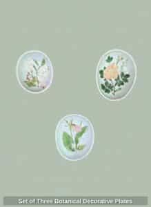 Set-of-Three-Botanical-Decorative-Plates-2