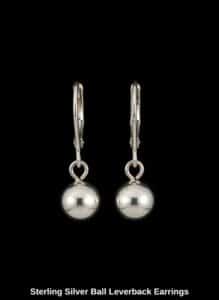 Sterling-Silver-Ball-Leverback-Earrings-1