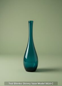 Teal-Blenko-Skinny-Vase-Model-C