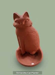 Terracotta-Cat-Planter