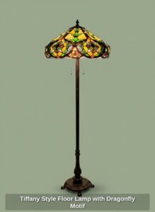 Tiffany-Style-Floor-Lamp-with-Dragonfly-Motif