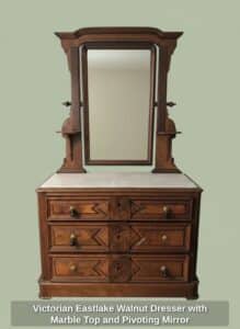 Victorian-Eastlake-Walnut-Dresser-with-Marble-Top-and-Pivoting-Mirror-2