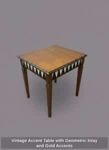 Vintage-Accent-Table-with-Geometric-Inlay-and-Gold-Accents