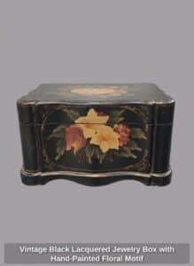 Vintage-Black-Lacquered-Jewelry-Box-with-Hand-Painted-Floral-Motif