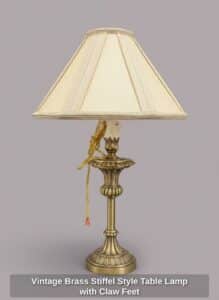 Vintage-Brass-Stiffel-Style-Table-Lamp-with-Claw-Feet-third-image