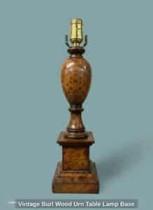 Vintage-Burl-Wood-Urn-Table-Lamp-Base-second-image