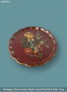 Vintage-Chinoiserie-Style-Hand-Painted-Tole-Tray-second-image