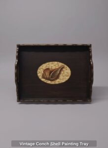 Vintage-Conch-Shell-Painting-Tray