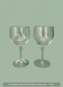 Vintage-Iridescent-Wine-Glasses-Pair