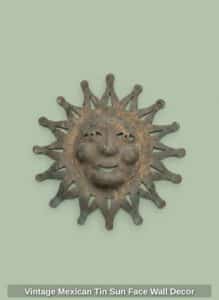 Vintage-Mexican-Tin-Sun-Face-Wall-Decor