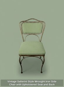 Vintage-Salterini-Style-Wrought-Iron-Side-Chair-with-Upholstered-Seat-and-Back-2