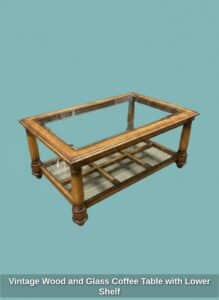 Vintage-Wood-and-Glass-Coffee-Table-with-Lower-Shelf-second-image