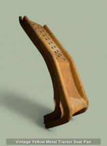 Vintage-Yellow-Metal-Tractor-Seat-Pan-2