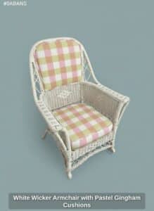 White-Wicker-Armchair-with-Pastel-Gingham-Cushions-second-image