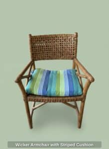 Wicker-Armchair-with-Striped-Cushion