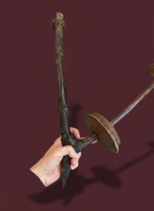African-Carved-Wooden-Figure-and-Spindle