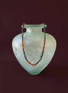 Art-Nouveau-Frosted-Glass-Vase-with-Floral-Etching-Likely-Mont-Joye