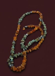 Baltic-Amber-and-Turquoise-Chip-Bead-Necklace-with-Hematite-Accent-Beads