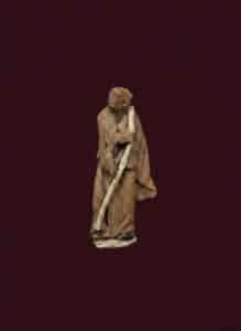 Carved-Wooden-Figure-of-a-Monk