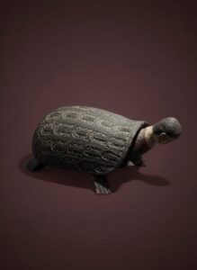 Carved-Wooden-Turtle-Figure-with-Dharma-Inscription