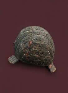 Carved-Wooden-Turtle-Figure-with-Dharma-Inscription-second-image