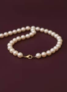 Cultured-Pearl-Necklace-with-K-Gold-Clasp-second-image